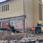 Bohrpfähle werden gesetzt