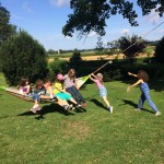 Eltern-Kind Chorausflug Kloster Reute - Hängematte